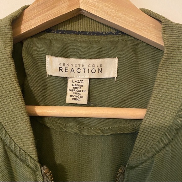 Kenneth Cole Reaction zip up bomber jacket - Picture 2 of 6